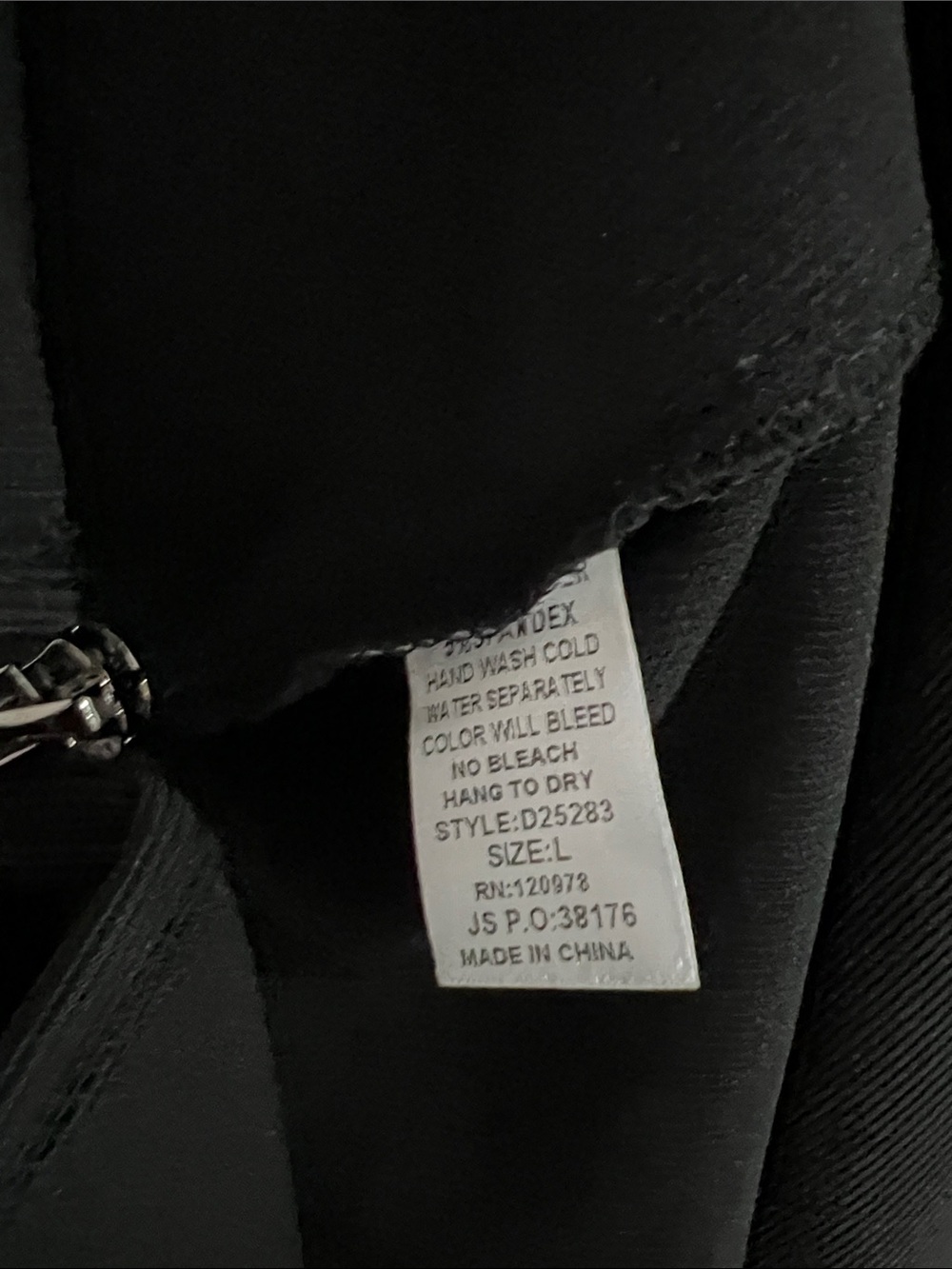 entro Black Ribbed Zip-Front Collared Dress - Picture 8 of 13